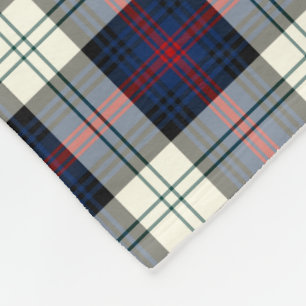 Dunkelblauer und weißer Sutherland-Clan kleiden Fleecedecke
