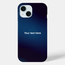 Dunkelblaues Abstraktes Muster | Füge Text hinzu Case-Mate iPhone Hülle