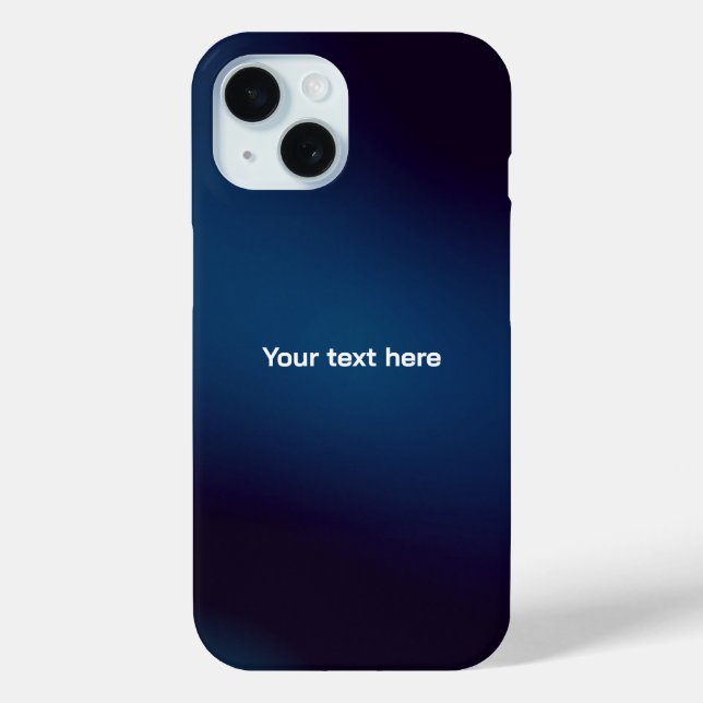 Dunkelblaues Abstraktes Muster | Füge Text hinzu Case-Mate iPhone Hülle (Rückseite)
