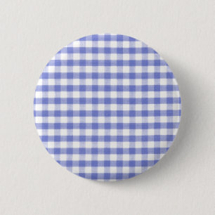 Dunkelblaues Gingham-Muster Button