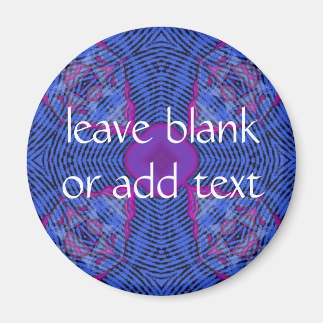 dunkelblaues Kreuz Magnet (Vorne)