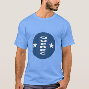 Dunkelblaues Mann-T-Shirt QUEBEC T-Shirt