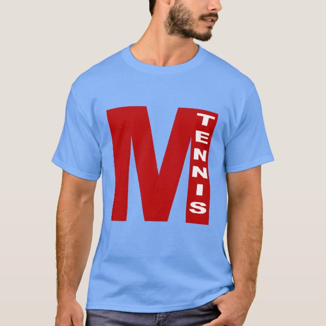 Dunkelblaues T-Shirt Caroline MILANO TENNIS (Vorderseite)