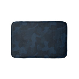 Dunkelblaues Tarnmuster Abstract Badematte
