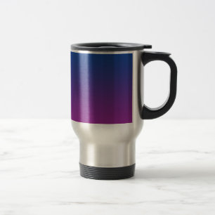 Dunkelblaues u. lila Ombre Reisebecher