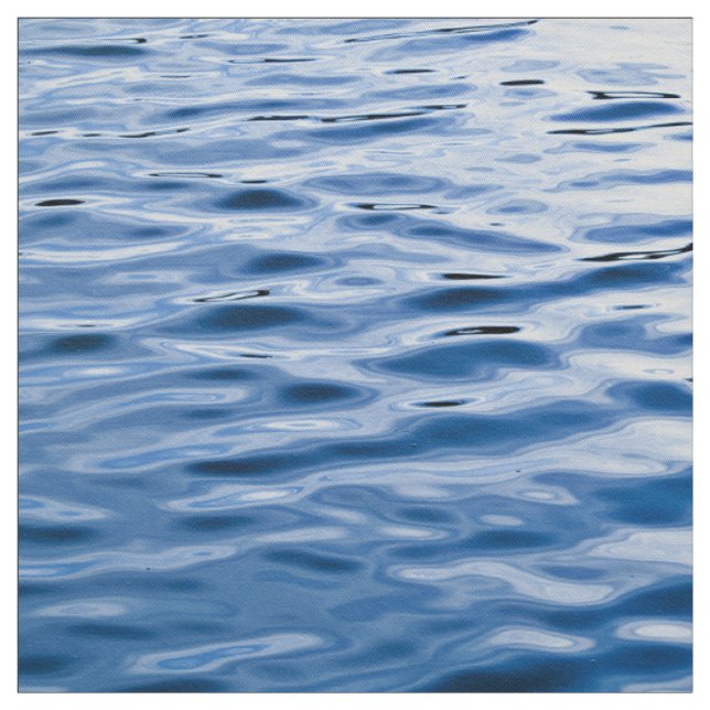 Dunkelblaues Wasser mit Wellen Stoff (Muster)