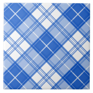 Dunkelblaues weißes Tartan Muster yxm0uat9 diagona Fliese