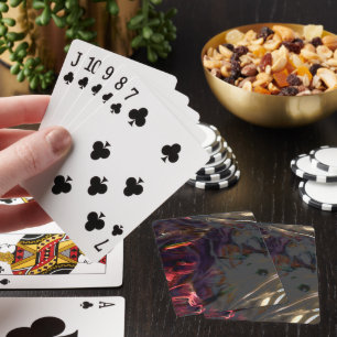 Dunkelbraun gefärbt mit Falten Spielkarten