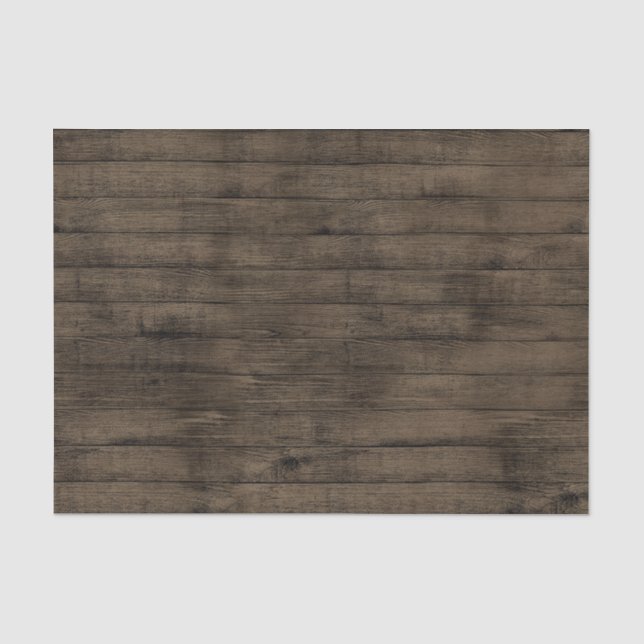 Dunkelbraune Rustikales Stallholz Seidenpapier (Vorderseite)