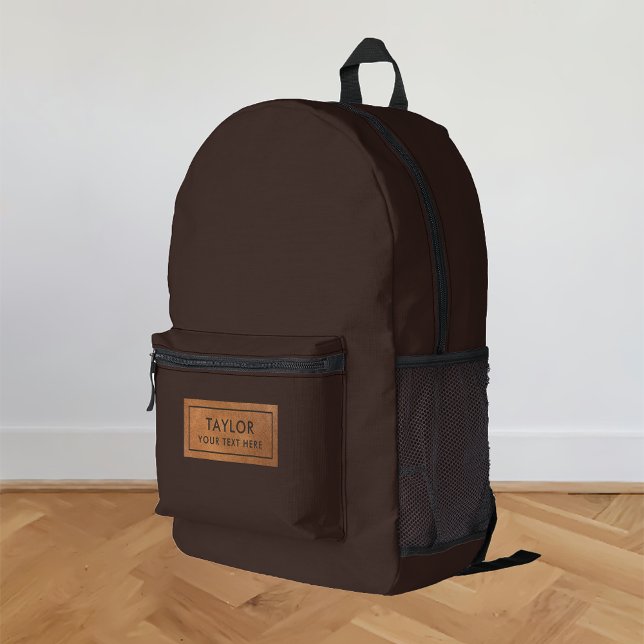 Dunkelbraune Schokolade Bedruckter Rucksack (Von Creator hochgeladen)
