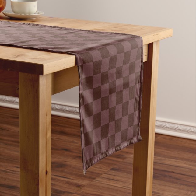 Dunkelbraune Tafel Kurzer Tischläufer (Beispiel)