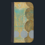 Dunkelbraune und graue Kreise mit Zahlen Phone Geldbeutel<br><div class="desc">Dunkelbraune und graue Kreise bevölkern dieses Werk von Jennifer Goldberger,  Set über einem orangen und blauen Hintergrund. Auf dem Hintergrund werden auch graue Zahlen gedruckt. Eine angenehm abstrakte Arbeit,  bestellen Sie noch heute Ihr Exemplar!</div>