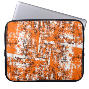 Dunkelbrauner Grunge Hintergrund. Schwarz-weiß ora Laptopschutzhülle