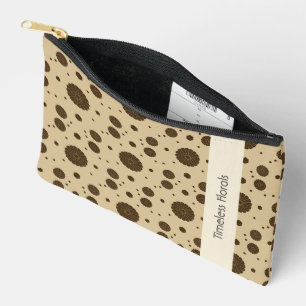 Dunkelbrauner Mikro-Blumen-Sand Zubehörtasche