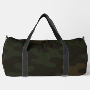 Dunkelbrauner Waldgrün Reicher Erdig getarnter Cam Duffle Bag