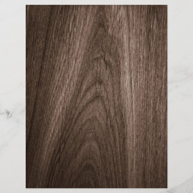 Dunkelbraunes Eichenholz-Scrapbook-Papier (Vorderseite)