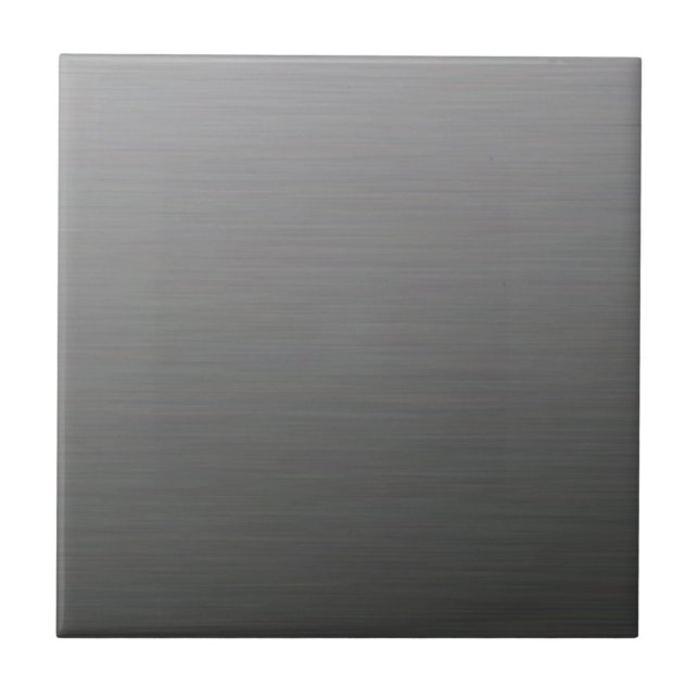 Dunkelbrushed Silver Metallic Fliese (Vorderseite)
