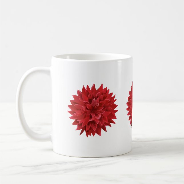 Dunkelfarbene Blume Kaffeetasse (Links)