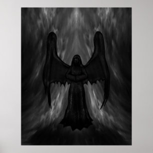 Dunkelgothisches Engelposter Poster