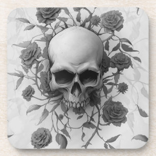 Dunkelgotische Rose Getränkeuntersetzer