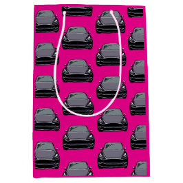 Dunkelgrau Elektrofahrzeug SUV Auto rosa Mittlere Geschenktüte