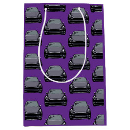 Dunkelgrau-Elektrofahrzeug SUV Lila Mittlere Geschenktüte
