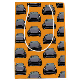 Dunkelgrau Elektrofahrzeug SUV Orange Mittlere Geschenktüte