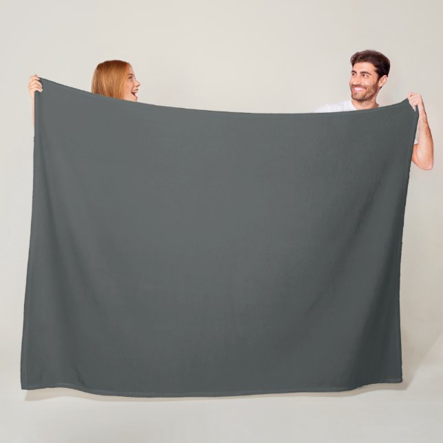 Dunkelgrau Fleecedecke (Beispiel)