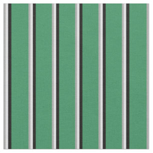 Dunkelgrau, Lavendel, Schwarz-Meer-Grünstreifen Stoff