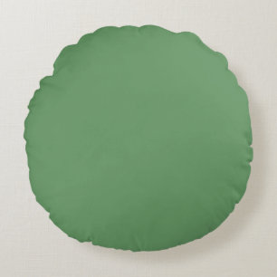 Dunkelgrau mattiert Grüne schlichte Farbe Maßgesch Rundes Kissen