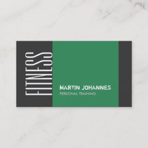Dunkelgrau Meergrün Business Card für Personal Tra Visitenkarte