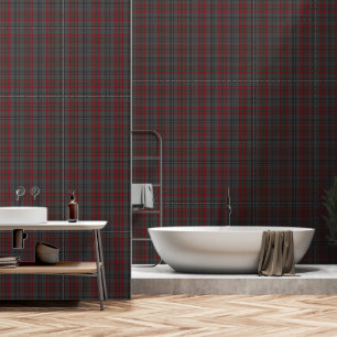 Dunkelgrau Schwarz Grosser Tartan Kariert Tapete
