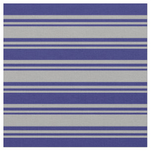Dunkelgrau und Mitternachtsblau farbige Linien Mus Stoff