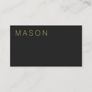 Dunkelgrau Visitenkarte