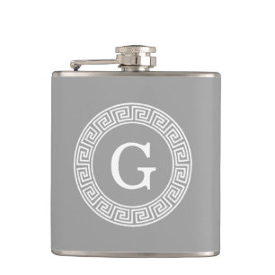 Dunkelgrau, was für ein erstes Monogramm für den g Flachmann