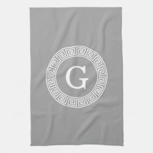 Dunkelgrau, was für ein erstes Monogramm für den g Handtuch