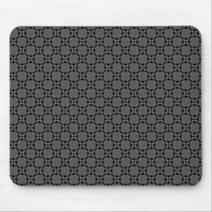Dunkelgraue flippige Kreise Mousepad