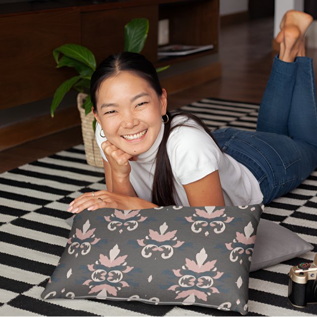 Dunkelgraue Flora Elegance Pillowcase Kissenbezug (Von Creator hochgeladen)