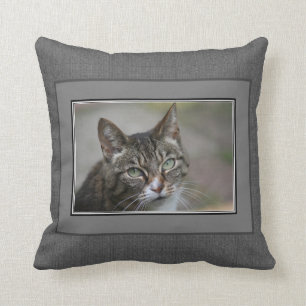 Dunkelgraue Leinwand des modernen Kissen