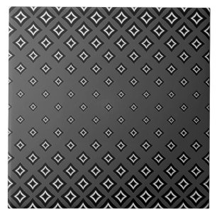 Dunkelgrauer Hintergrund und geometrisches Quadrat Fliese