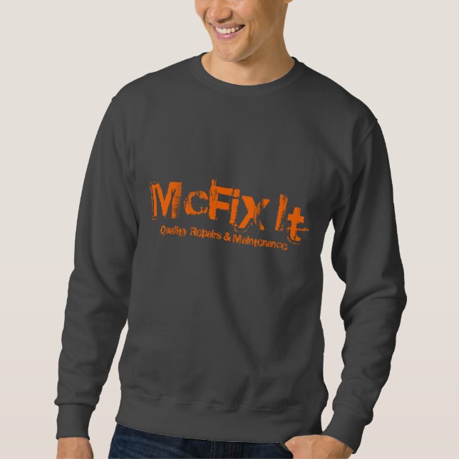 Dunkelgraues Crew-Hals-Sweatshirt Sweatshirt (Vorderseite)