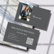 Dunkelgraues QR-Code-Foto für Immobilienmakler