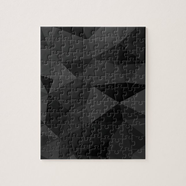 Dunkelgraues und schwarzes geometrisches Maschenmu (Vertikal)