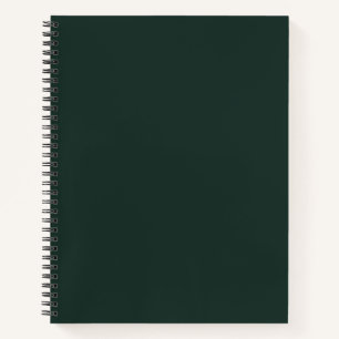 Dunkelgrün Notizbuch