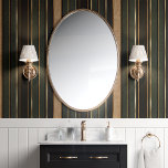 Dunkelgrün und Gold gestreift Art Deco Tapete<br><div class="desc">Mit dieser dunkelgrünen und goldgestreiften Tapete verleihen Sie Ihrem Interieur zeitlose Eleganz. Dieses Design mit schlichten vertikalen Streifen und schimmernden Goldtönen ist die perfekte Wahl für eine schicke, kunstvoll inspirierte Ästhetik, die von Deko wird. Der kühne Kontrast zwischen dunkelgrün und gold verleiht jedem Raum eine besondere Eleganz und verleiht ihm...</div>