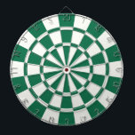 dunkelgrün und weiß dartscheibe<br><div class="desc">Dunkelgrüne und weiße Dart-Tafel</div>