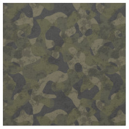 Dunkelgrüne Camouflage-Abstraktion Stoff