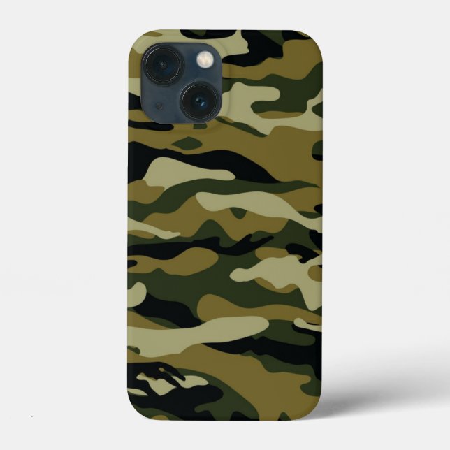 Dunkelgrüne Camouflage Case-Mate iPhone Hülle (Rückseite)