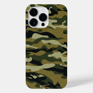 Dunkelgrüne Camouflage iPhone 14 Pro Max Hülle