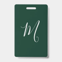 Dunkelgrüne einfache elegante moderne eigene Namen